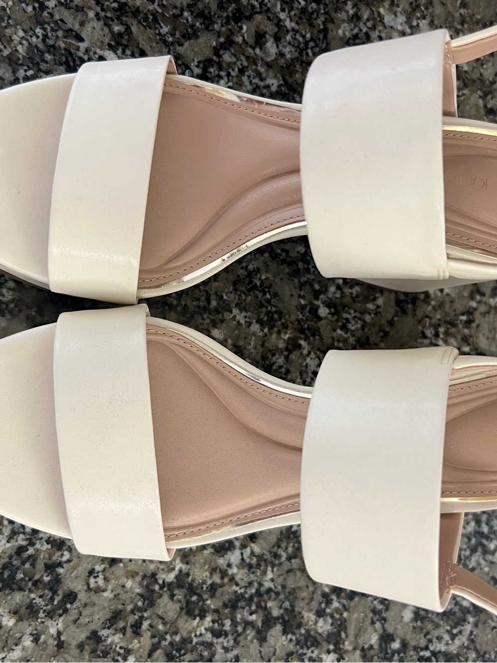 Classic Two-Strap Women’s Sandal in Cream